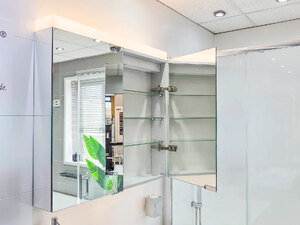Ex-Display HiB Apex LED Bathroom Charging Mirror Cabinet 800mm