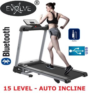Ex-Display Evolve A1 Auto Incline Electric Treadmill with Bluetooth
