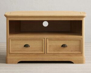 Oak Corner TV Stand, Oak & More Cambridge Solid Unit, Ex-Display