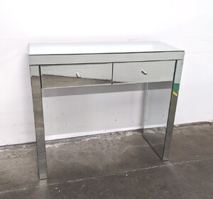 Ex-Display Mirrored Console Table with 2 Drawers