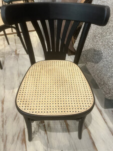 New Ex-Display Bespoke Made Rattan Dining Chair with Black Back