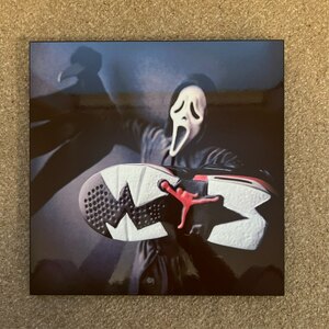 Scream / Nike Air Jordans Acrylic Print Wall Art Square Ex-Shop Display