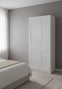 Ex-Display Wardrobe, Pure White, Soft Close, 2260mm x 980mm x 610mm