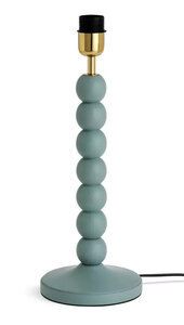 Habitat Bobbin Mango Wood Table Lamp Base Only - Blue - Ex-Display