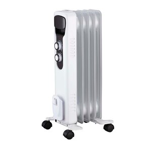 5 Fin Tall Oil Radiator 1000W Heater White OCH215WHGB – Ex-Display Boxed