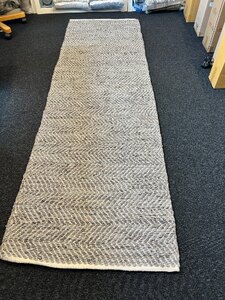 Broste Copenhagen Leather Rug - Ex-Display - Grey Blue