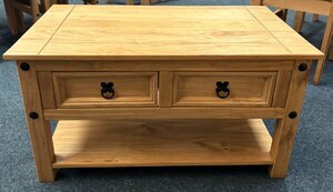 Corona 2 Drawer Pine Coffee Table (Ex-Display)
