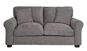2 Seater Sofa Fabric Grey with Cushions Argos Home Taylor Ex-Display Unboxed