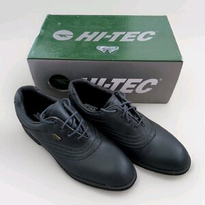 Hi-Tec Duchess Black Leather Golf Shoes, UK Size 6.5, Ex-Display with Spikes
