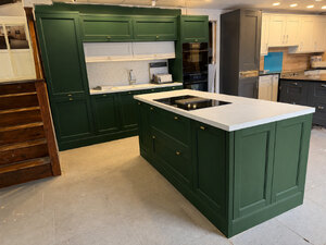 Think Smart Kitchens Ex-Display Indigo Racing Green Kitchen Inc All Appliances