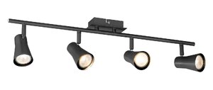 4x 35W LED Spotlight Bar, Black Nickel, Swansea SL0427BGB - Ex-Display Boxed