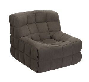 Grey Micro Cord Pillow Chair Hayes - Ex-Display Boxed