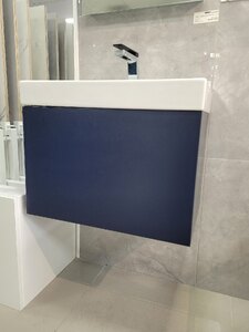 Ex-Display - Roper Rhodes Vector 60cm Bathroom Vanity Unit With Basin, Denim Blue