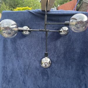 BHS Hennock Ceiling Light, Satin Black, 5 Light, Ex-Display, Very Good Condition