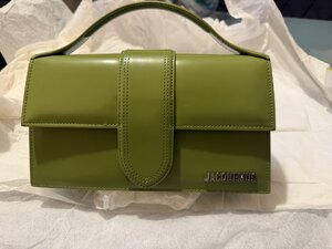 Jacquemus Bambino Pistachio Green Leather Shoulder Bag Ex-Display with Tags