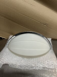 Bathroom Frosted Glass Wall Light Chrome Trim Ex-Display Modern Lamp Där TR10750
