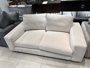 NEXT Large Sofa, Ex-Display, White Chenille