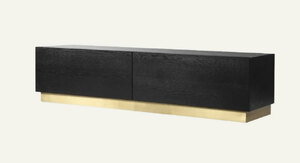 Contemporary Media Sideboard in Black Ash, TV Unit by Liang & Eimil, 180cm Ex-Display