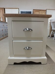 Provence Painted Bedside Cabinet Handmade Nightstand Ex-Display
