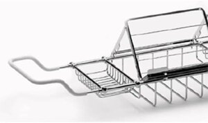 Samuel Heath Chrome Bath Tray with Book Rest - Ex-Display Stock