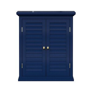 Teamson Home Bathroom Wall Cabinet, Wooden Cabinet with 2 Doors, Ex-Display