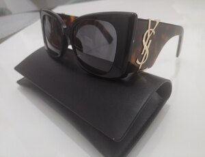 New Ysl Black Havana Gold Women Sunglasses M119 Blaze - Ex-Display