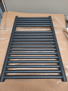 Sahara Graphite Grey 800x500mm Towel Rail with Hanging Brackets, Ex-Display