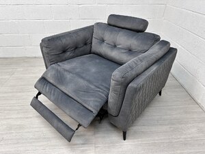 Ex-Display Sofology Muse Grey Power Recliner Cuddle Chair