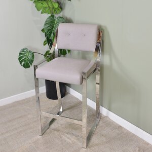Ex-Display Shop Counter Seat Tall Stool Chrome