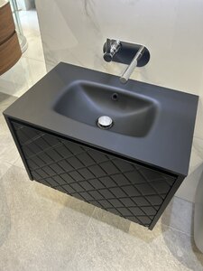 Crosswater Vergo Vanity Unit and Matt Black Glass Basin Ex-Display