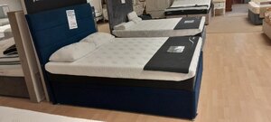 Tempur Pro Plus Medium Mattress 150cm With Buckingham Ottoman Base And Headboard Ex-Display