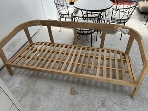 Ex-Display Curved Teak Outdoor Sofa 200cm - John Lewis Range