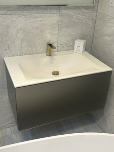 Keuco 800mm Inox Vanity Unit Ex-Display with Basin, Mono Mixer Tap & Waste