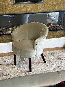 Ex-Display George Smith Petworth Side Chair Desk Armchair Velvet
