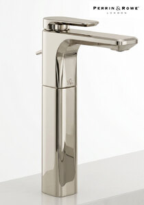 Perrin & Rowe Hoxton Tall Single Lever Basin Mixer Tap in Satin Nickel Ex-Display