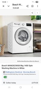 Bosch WAN28258GB Washing Machine 1400rpm 8kg Ex-Display