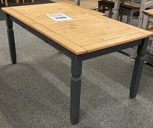 Corona Charcoal Large Extending Pine Dining Table (Ex-Display)