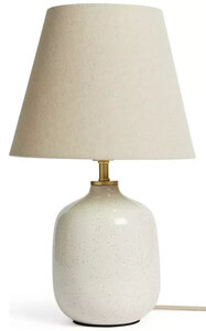 Aquilla Ceramic Table Lamp - Cream & Beige - New Ex-Display Boxed