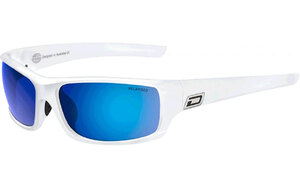 Dirty Dog Clank 53241 Polarised Sunglasses White Blue Mirror Ex-Display