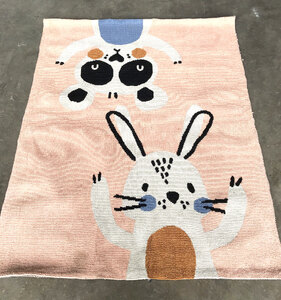 Child's Panda & Bunny Rug, 160cm x 125cm, Ex-Display