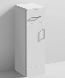 Bathroom Storage Cupboard Unit, Gloss White, Ex-Display, No Handles