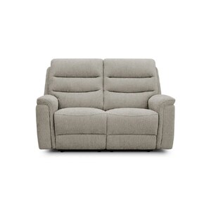Jarrod 2 Seater Power Recliner in Hopsack Natural Fabric - Ex-Display