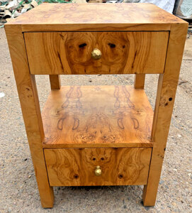 Made Goods Lindsey Olive Ash Veneer Bedside Table - Ex-Display