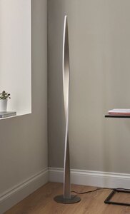 John Lewis Twist LED Floor Lamp Brushed Nickel Ex-Display