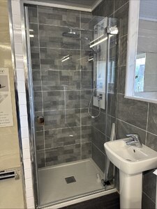 Aquadart Venturi 8+ 1000mm Frameless Glass Shower Door - Ex-Display
