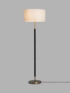 John Lewis Hamilton Drum Shade Floor Lamp, Black, Ex-Display