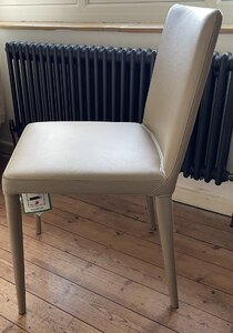 Frag Bella Italian Beige Leather Dining Chair - Ex-Display