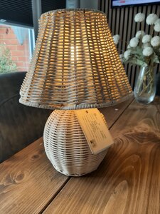 Rattan Table Lamp, 32cm Tall, Ex-Display Model in Fantastic Condition