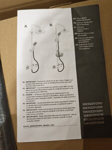 Swirl Bonda Black Matt Thermostatic Twin Head Rainfall Shower (Ex-Display)