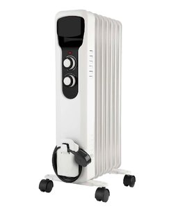 Stylec 7 Fin Oil Filled Radiator 1500w White OCH116WHGB - Ex-Display